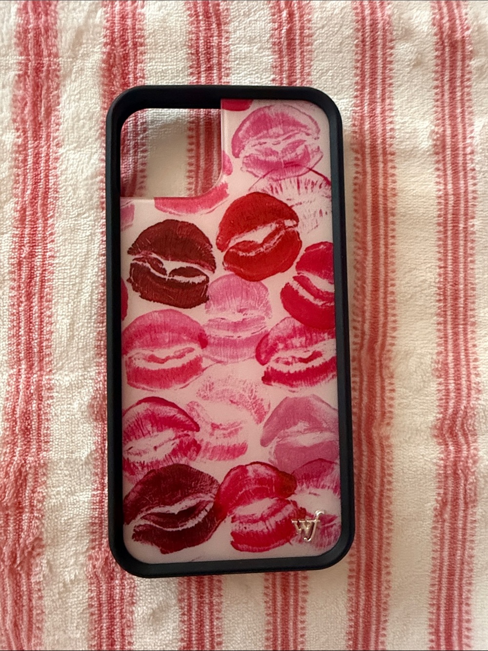 Wildflowers Pink & Red Kiss Print Phone Case